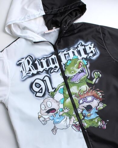سترة Nickelodeon الرجالية - معطف خفيف الوزن مزود بغطاء للرأس - ملابس شارع حديثة للرجال: SpongeBob Rugrats (S-XL) in Saudi Arabia
