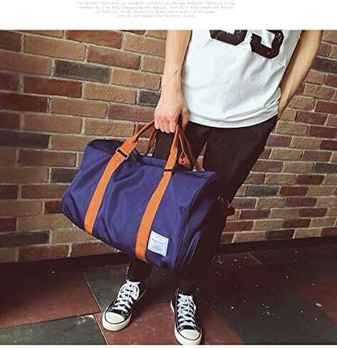 MOLLYGAN Travel Duffel Bag Large Capacity Yoga Gym Bag Durable Duffle Sports Bag with Shoes Compartment Tote Bag for Men and Women Black in Saudi Arabia
