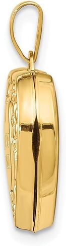 Diamond2Deal 14k Yellow Gold I Love You Heart Locket 0.67g for Women in Saudi Arabia