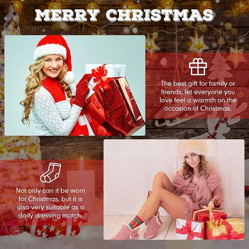 BBTO 70 Pairs Christmas Crew Socks Christmas Holiday Socks Colorful Cozy Fancy Xmas Winter Warm Festive Socks Novelty Santa Claus Socks for Christmas Women Men, Festive, Crew, Slipper Socks in Saudi Arabia