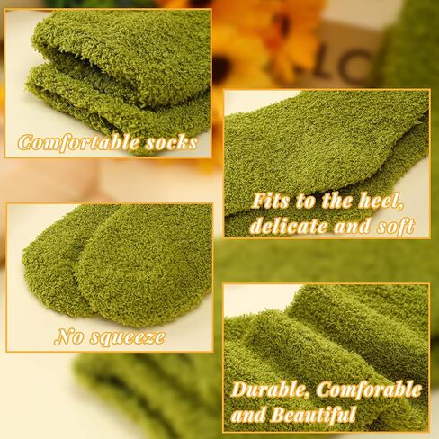 20 Pairs Winter Warm Fuzzy Socks Soft Slipper Socks Cute Cozy Sleeping Socks Women's Slipper Socks for Girls Kids Teen in Saudi Arabia
