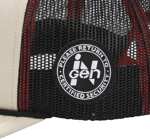 قبعة Bioworld Jurassic Park Ingen Park Ranger للرجال من الفوم البني لسائقي الشاحنات in Kuwait