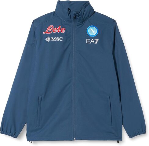 SSC Napoli Men's Standard Training Sportswear Giacca Antivento Allenamento, BLU Wing/AZZ NA, M in Kuwait
