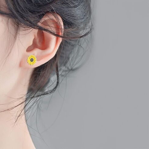 Z-synka 12 قطعة من إكسسوارات عباد الشمس، صندوق هدايا عباد الشمس، هدية عباد الشمس للنساء قلادة عباد الشمس، سوار، أقراط، حقيبة مكياج، هدايا عيد ميلاد للنساء الصديقات والزوجة والأم والأخوات in Kuwait