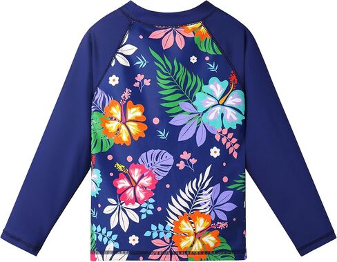 ملابس سباحة TFJH E للفتيات بأكمام طويلة من Rashguard أطقم ملابس شمسية للأشعة فوق البنفسجية 50+ قطعتين 3-12 سنة in Kuwait