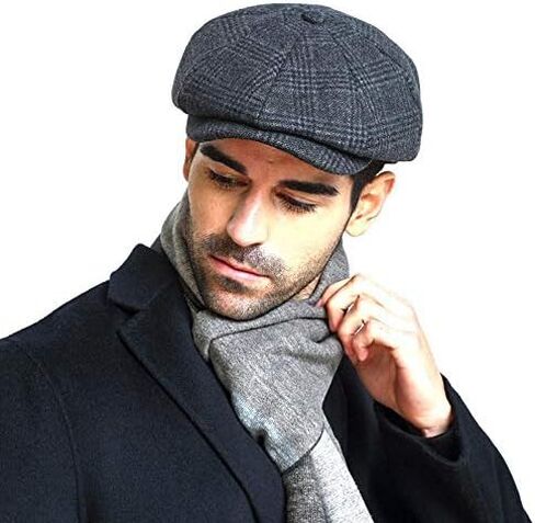 قبعة رجالي من القطن المسطح Ivy Gatsby Newsboy للقيادة قبعة تويد ديربي قبعات سائقي الأجرة in Kuwait