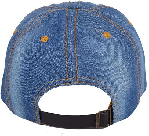 Song Qing Jean Snapback Hat Women Men Bling Cross Rhinestones Denim Baseball Cap in Kuwait