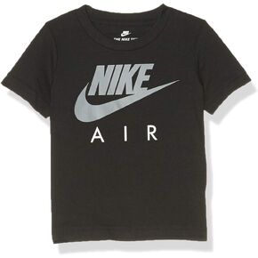 تي شيرت Nike Kids Baby Boy's Air بأكمام قصيرة مرسوم عليه شعار (للصغار) أسود 4T للأطفال الصغار in Saudi Arabia