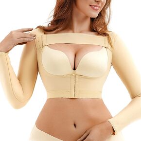 Upper Arm Shaper Post Surgical Slimmer Compression Sleeves Posture Corrector Tops Shapewear for Women