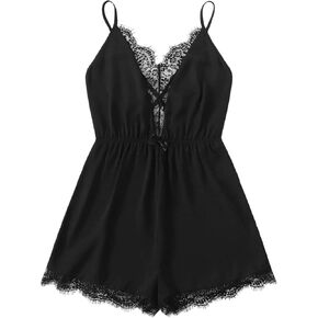 بدلة قفز نسائية من SweatyRocks بطبعة زهور ورقبة على شكل حرف V مع حزام in Kuwait