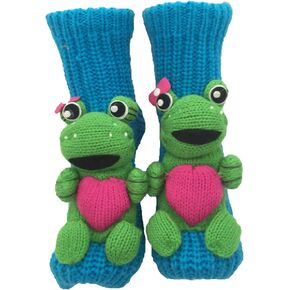 Ulalaza Non-slip Household Floor Socks Knit Sweater Casual Socks Slippers Socks for Women