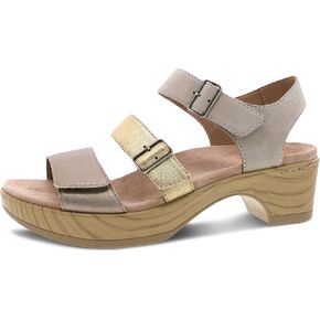 Dansko Malena Fully Adjustable Sandal for Women – Comfortable Platform Shoes with Arch Support – Versatile Casual to Dressy Footwear – Lightweight Rubber Outsole