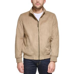 DKNY Men's Modern Knit Collar Bomber Jacket