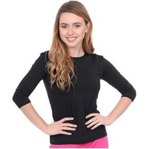 Kosher Casual Women's Modest Swim, Running and Exercise 3-4 Sleeve Shirt in Saudi Arabia