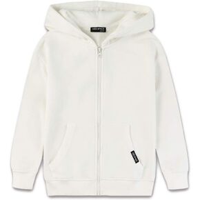 DEESPACE Kids Soft Brushed Fleece Hooded Sweatshirt with Full Zip and Kangaroo Pocket Hoodie for Boys and Girls in Saudi Arabia