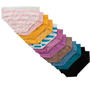 مجموعة Alyce Ives Intiments مكونة من 12 بيكيني نسائي بدون خياطة مع نقاط وخطوط منقطة in Kuwait