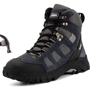 SUADEX Steel Toe Boots for Men Women Slip-Resistant Work Boots Composite Toe Safety Boots