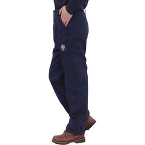 BOCOMAL Men's FR Cargo Pants Flame Resistant Pants Midweight 7.5oz (7 Pockets) Multi-Pockets FR Pants
