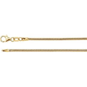 Sonia Jewels 1.5mm Round Snake Chain Necklace Secure Lobster Clasp Closure