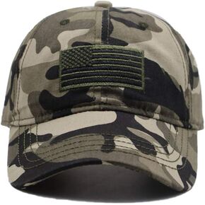 MANMESH HATT USA American Flag Embroidered Hat, Adjustable Washed Distressed Baseball Cap for Men Women