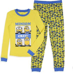 INTIMO Despicable Me Boys' Minions Crew Bob Stuart Phil Kevin Tight Fit Sleep Pajama Set in Kuwait