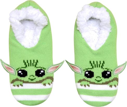 جوارب STAR WARS Baby Yoda Character Stripes للصغار/النساء مع آذان مطرزة in Saudi Arabia