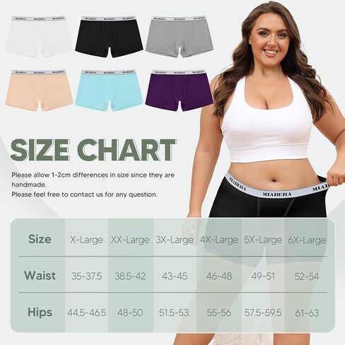 MiaBera المرأة الصبي السراويل سراويل داخلية لينة تمتد الملاكم ملخصات مكافحة الغضب حجم كبير بويشورت للنساء 4 حزمة in Kuwait