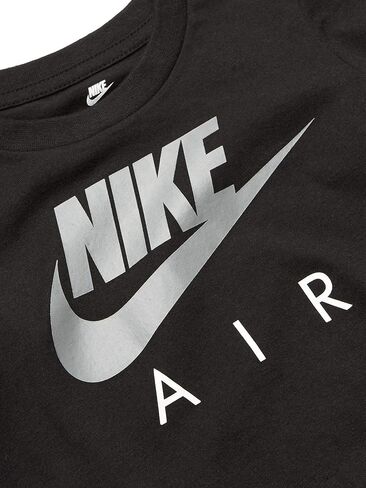Nike Kids Baby Boy's Air Logo Short Sleeve Graphic T-Shirt (Toddler) Black 4T Toddler in Saudi Arabia