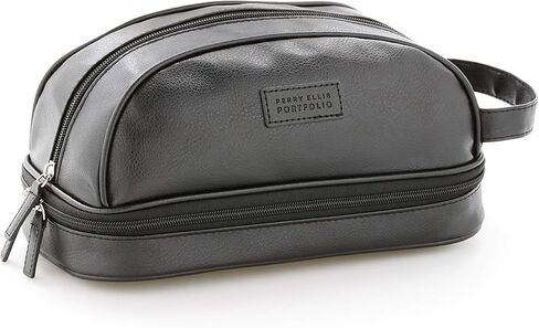 Perry Ellis Men's Zip-TOP Pebble Trave KIT, Black, 1-sz in Saudi Arabia