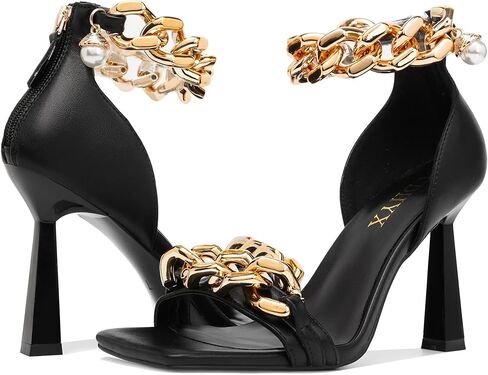 CDHYX Women's Stiletto High Heels Sexy Square Open Toe Shoes Formal Wedding Party Classic Heeled Sandals With Back Zip Design in Kuwait