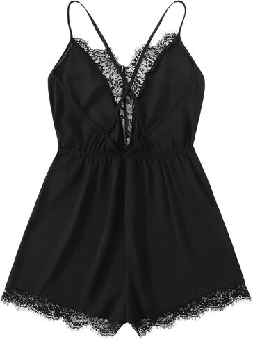 بدلة قفز نسائية من SweatyRocks بطبعة زهور ورقبة على شكل حرف V مع حزام in Kuwait