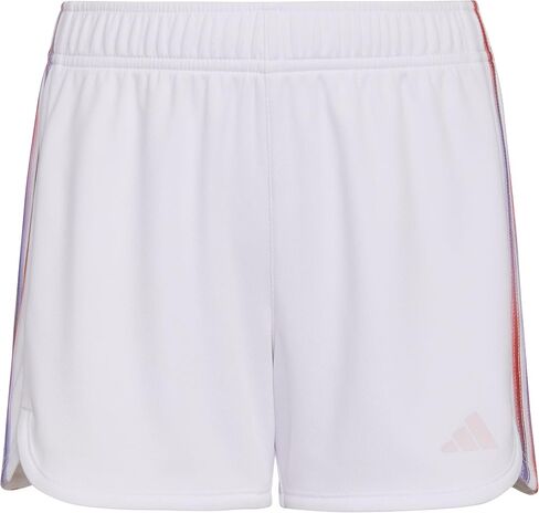 adidas Girls' Big Aeroready Elastic Waistband Gradient 3-Stripes Pacer Lined Mesh Shorts in Saudi Arabia