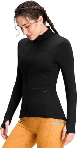 سترات الجري النسائية من QUEENIEKE، سترة رياضية للتمرينات الرياضية، سترة رياضية بسحاب كامل للنساء، بلوزة اليوغا in Kuwait