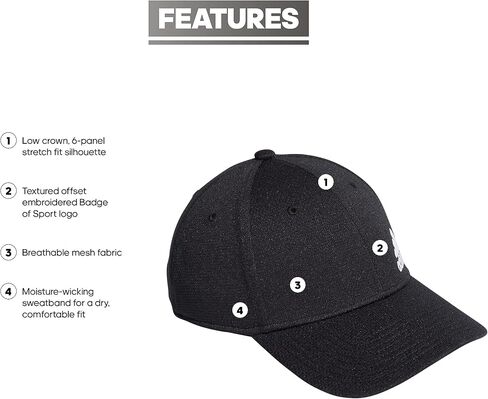 adidas Men's Release 2 Structured Stretch Fit Cap in Saudi Arabia