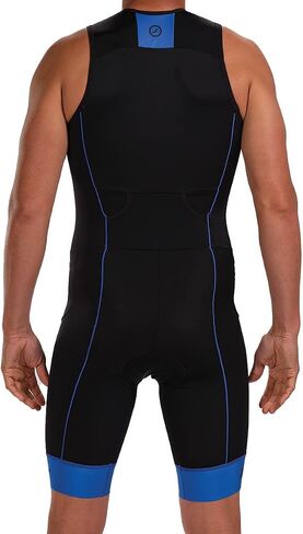 بدلة سباق Core Tri Tank للرجال من Zoot - بدلة ترايثلون بدون أكمام للرجال، قماش بريمو إيطالي، 3 جيوب، وبطانة للدراجة in Kuwait