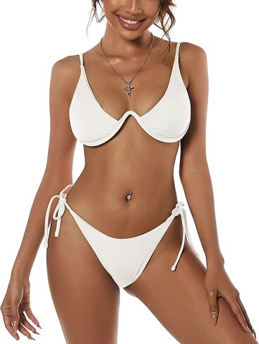 ZAFUL المرأة طباعة الفهد Underwire عالية قطع مثلث بيكيني مجموعة ملابس السباحة in Kuwait