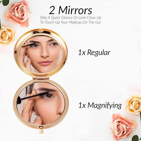 هدايا عيد الميلاد الأخت الأخت | أفكار هدايا الأخت العاطفية للنساء | أفضل هدايا الأخت من الأخت | أفضل الأخت من الأخت | أنا أحبك أخت | مرآة مدمجة باللون الوردي in Kuwait