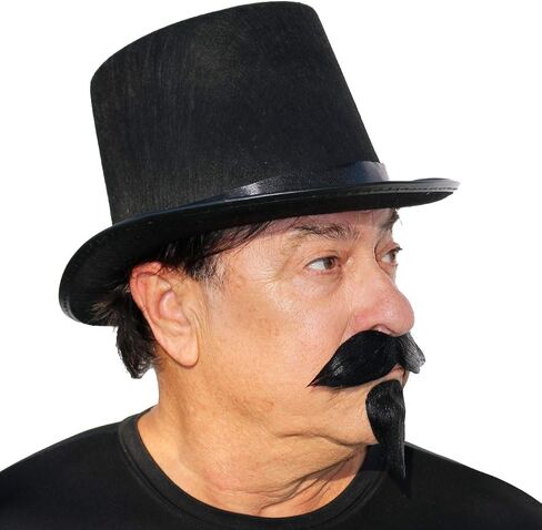 Realistic Napoleon III Imperial Fake Mustache and Goatee Beard, Self Adhesive Costume Facial Hair in Saudi Arabia