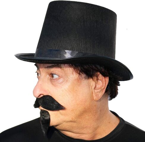 Realistic Napoleon III Imperial Fake Mustache and Goatee Beard, Self Adhesive Costume Facial Hair in Saudi Arabia