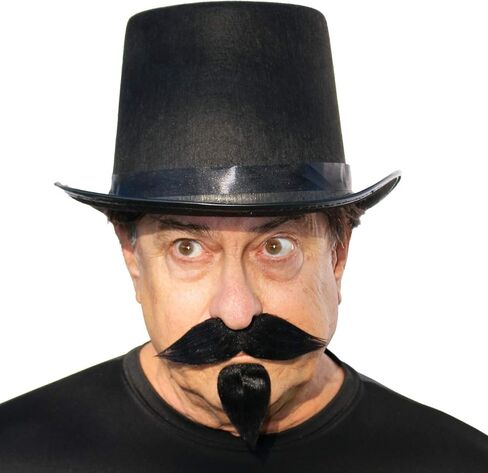 Realistic Napoleon III Imperial Fake Mustache and Goatee Beard, Self Adhesive Costume Facial Hair in Saudi Arabia