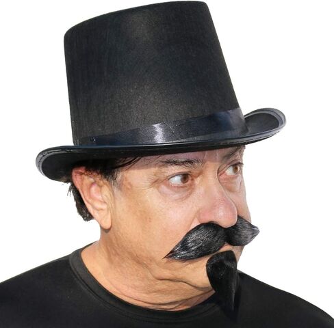 Realistic Napoleon III Imperial Fake Mustache and Goatee Beard, Self Adhesive Costume Facial Hair in Saudi Arabia