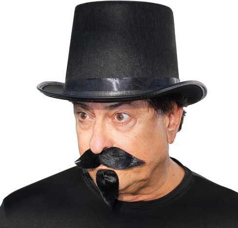 Realistic Napoleon III Imperial Fake Mustache and Goatee Beard, Self Adhesive Costume Facial Hair in Saudi Arabia
