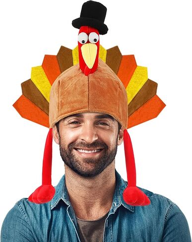 Thanksgiving Turkey Hats Turkey Cap for Men WomenThanksgiving Night Event Dress-up Cosplay Costume Accessories in Kuwait