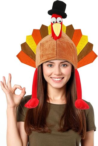 Thanksgiving Turkey Hats Turkey Cap for Men WomenThanksgiving Night Event Dress-up Cosplay Costume Accessories in Kuwait