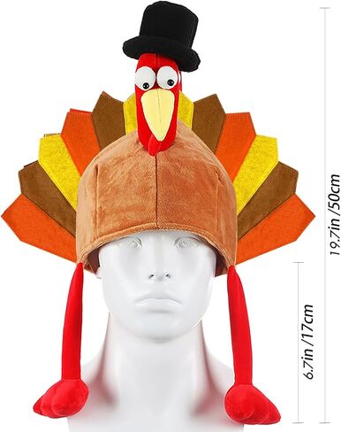 Thanksgiving Turkey Hats Turkey Cap for Men WomenThanksgiving Night Event Dress-up Cosplay Costume Accessories in Kuwait