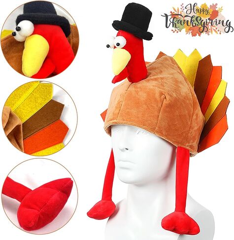 Thanksgiving Turkey Hats Turkey Cap for Men WomenThanksgiving Night Event Dress-up Cosplay Costume Accessories in Kuwait