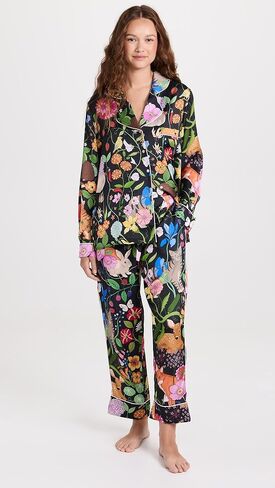 Karen Mabon Women's Summer Garden Long PJ Set in Kuwait