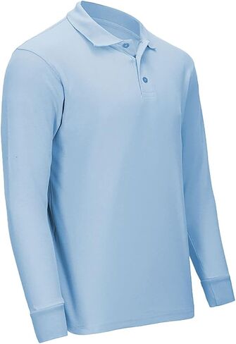 قمصان بولو بأكمام طويلة للرجال من Premium Wear - قمصان بولو مقاومة للبقع للرجال in Kuwait