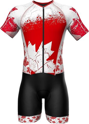 Sparx Mens Elite Aerosuit Triathlon Suit Mens Short Sleeve Tri Suit Skinsuit in Saudi Arabia
