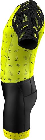 Sparx Mens Elite Aerosuit Triathlon Suit Mens Short Sleeve Tri Suit Skinsuit in Kuwait